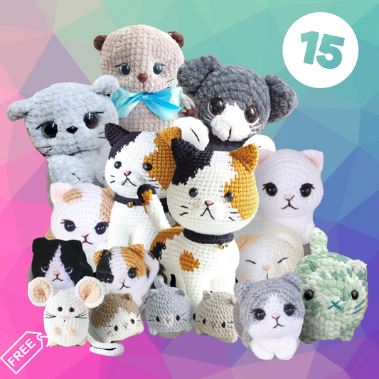 15 Cats Crochet Pattern Bundle!